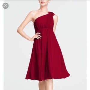 DAVIDS BRIDAL short brides maid prom dress